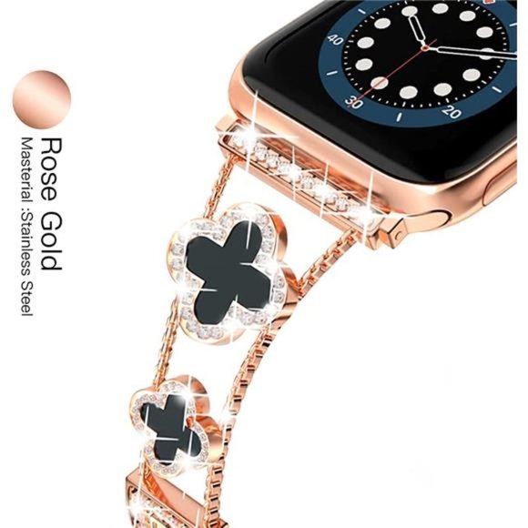 Diamond Glitter Luxury Rose Gold Apple Watch Band